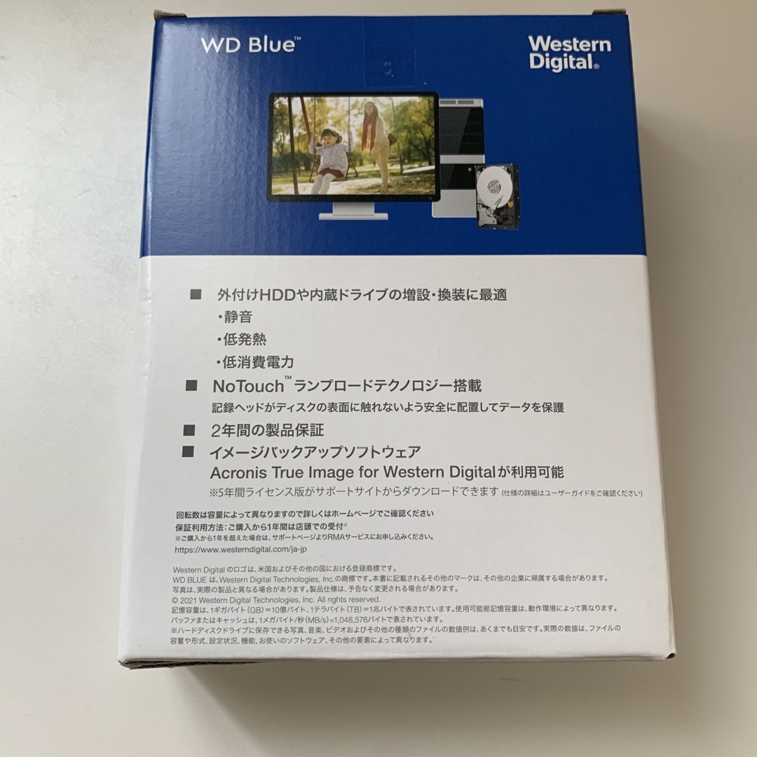 Western Digital(ウェスタンデジタル)の3.5インチ内蔵HDD 6TB WD60EZAX スマホ/家電/カメラのPC/タブレット(PC周辺機器)の商品写真