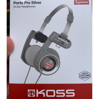 Supreme - supreme × KOSS ヘッドホン シルバー headphoneの通販 by