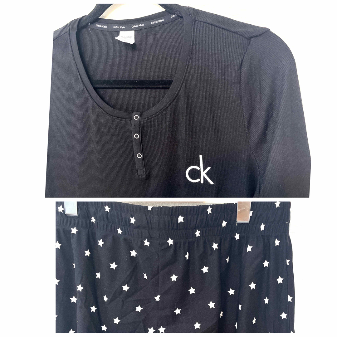CKカルバンクライン総柄ロゴ新品 トレーナー パジャマ上下ナイトウェア ブランド