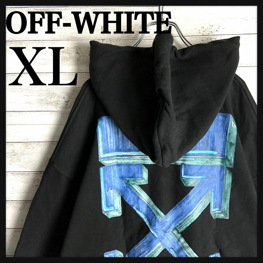 オフホワイト off-white パーカー 希少size