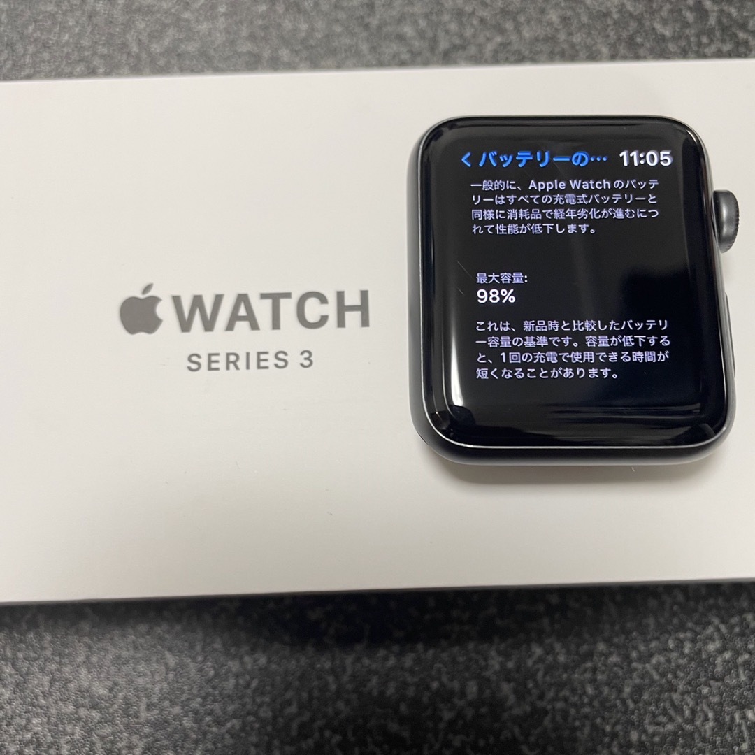 Apple Watch(アップルウォッチ)のApple Watch Series 3 GPS 42mm スポーツバンド メンズの時計(腕時計(デジタル))の商品写真