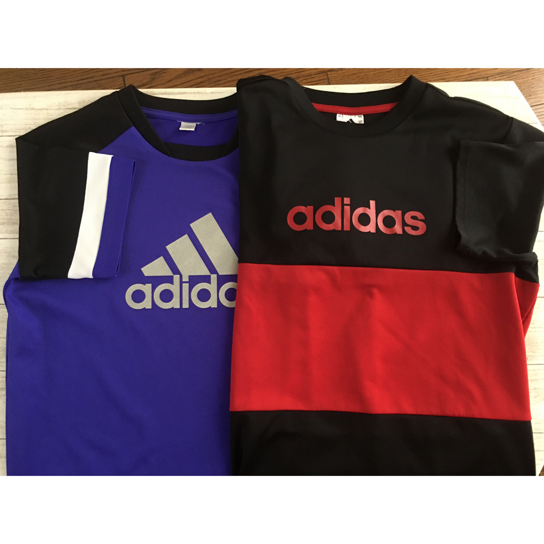 セール中　adidas アディダス  160㎝　Tシャツ　2枚セット キッズ/ベビー/マタニティのキッズ服男の子用(90cm~)(Tシャツ/カットソー)の商品写真