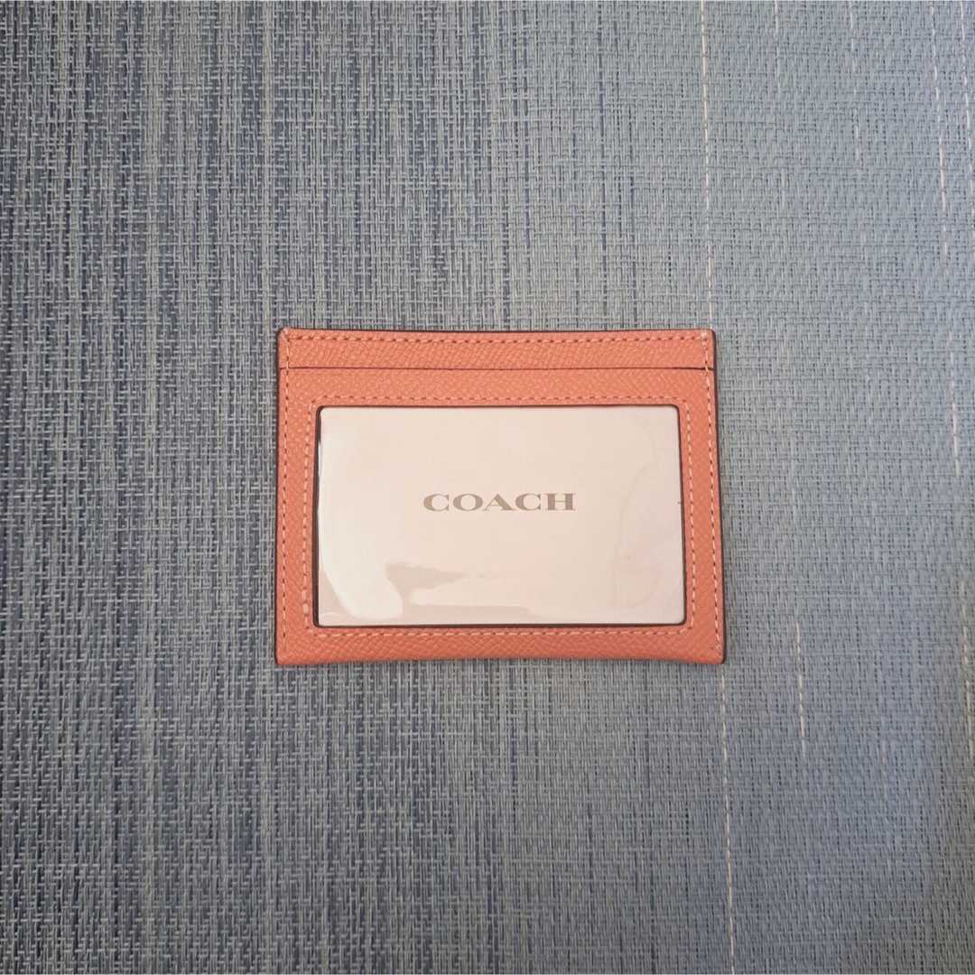 COACH コーチ カードケース レディース ピンク レザー 型番 CH145