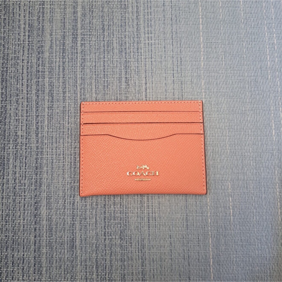 COACH コーチ カードケース レディース ピンク レザー 型番 CH145