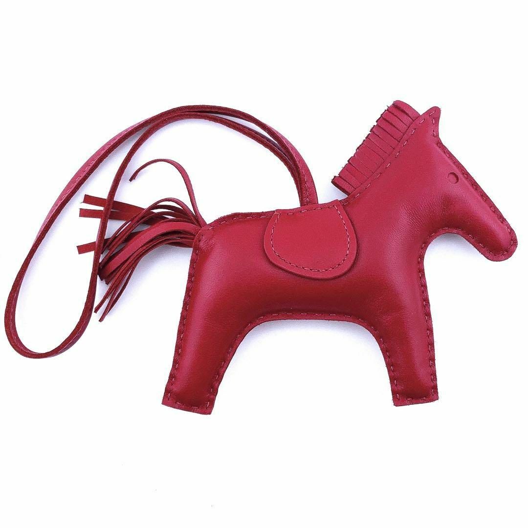 美品✨ HERMES エルメス ロデオチャーム MM チャーム レッド-