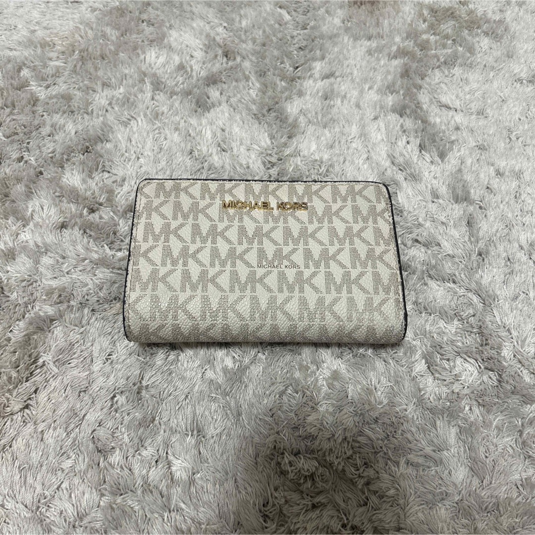 Michael Kors - MICHAEL KORS マイケルコース 二つ折り財布 白の通販