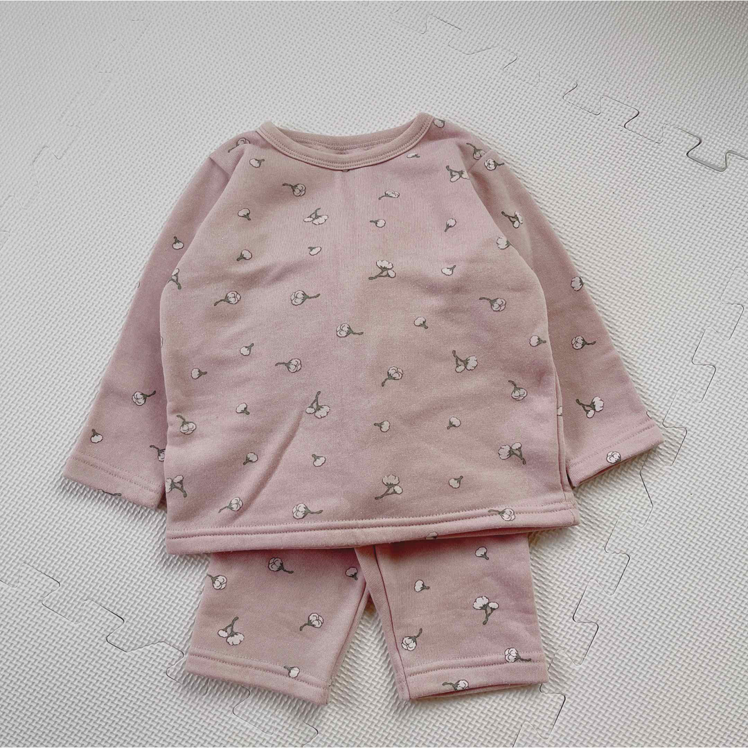 西松屋(ニシマツヤ)のコットン柄裏起毛パジャマ キッズ/ベビー/マタニティのキッズ服女の子用(90cm~)(パジャマ)の商品写真