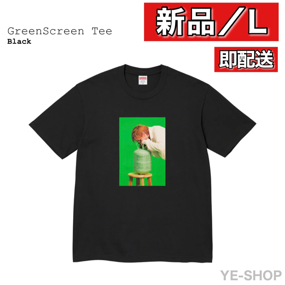 【新品Ｌ】Supreme Greenscreen Tee "Black ブラックTシャツ/カットソー(半袖/袖なし)