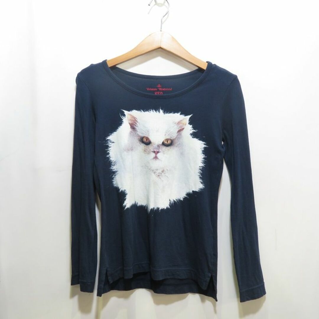 VIVIENNE WESTWOOD CAT PRINT L/S TEE - Tシャツ(長袖/七分)