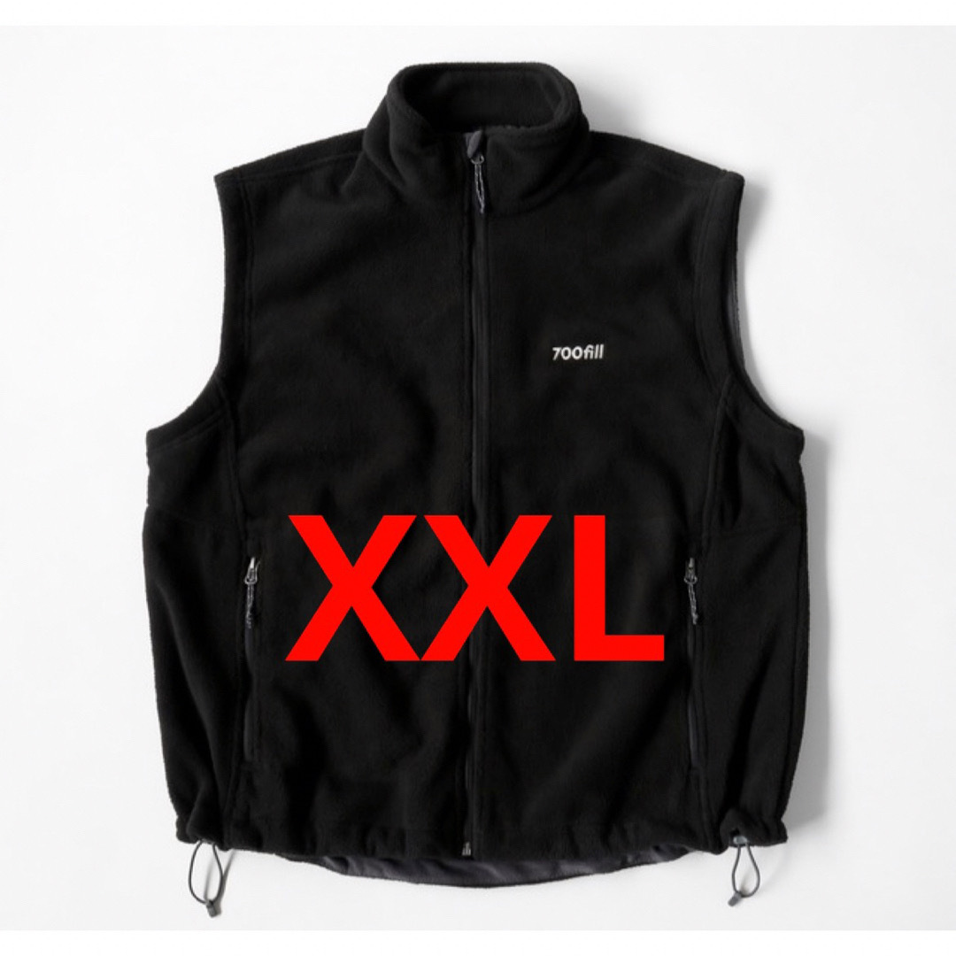 XXLサイズ 700FILL Payment Logo Fleece Vest