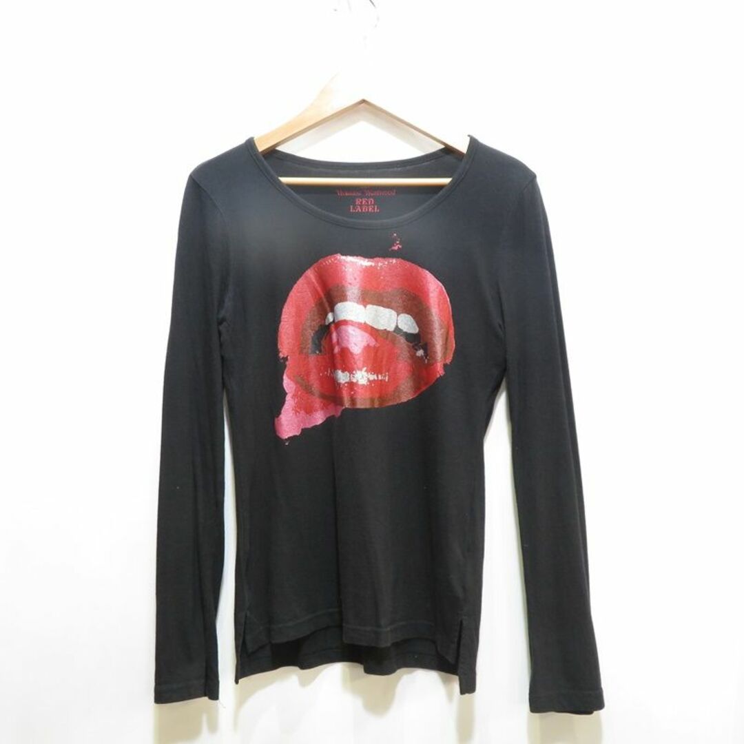 Vivienne Westwood(ヴィヴィアンウエストウッド)のVIVIENNE WESTWOOD LIP PRINT L/S TEE レディースのトップス(Tシャツ(長袖/七分))の商品写真