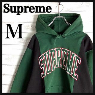 【良配色☆超希少】 Supreme ワッペン刺繍ロゴ パーカー アーチロゴ 完売