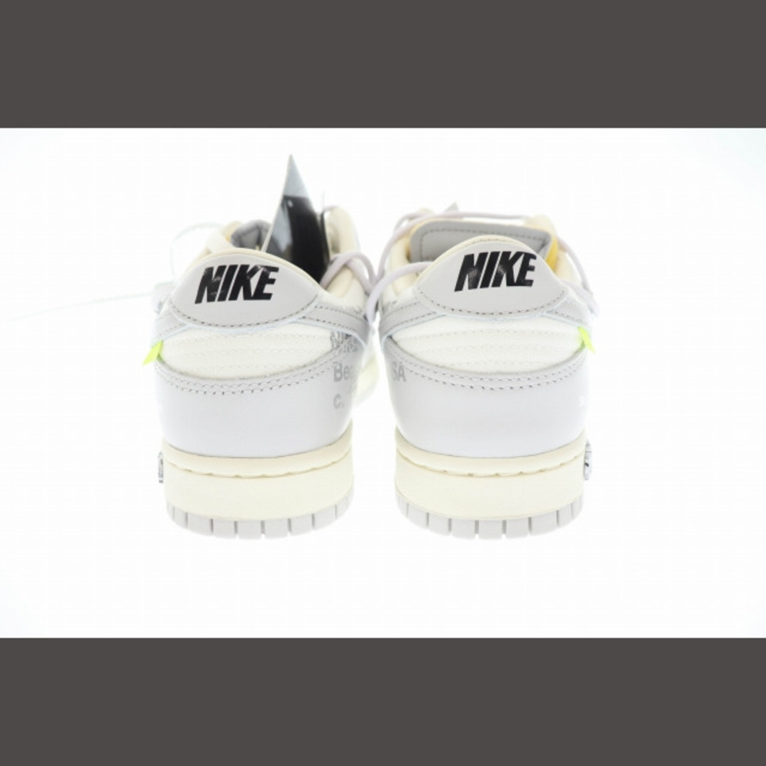 ナイキ NIKE ×OFF WHITE オフホワイト ダンク ロー 28 白 灰