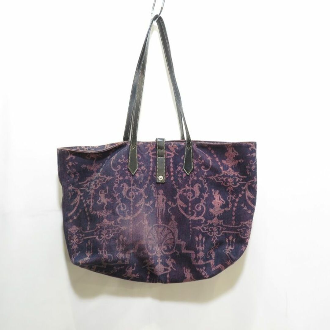 Vivienne Westwood(ヴィヴィアンウエストウッド)のVIVIENNE WESTWOOD LEATHER STRAP CANVAS TOTE メンズのバッグ(トートバッグ)の商品写真