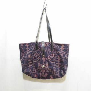 ヴィヴィアンウエストウッド(Vivienne Westwood)のVIVIENNE WESTWOOD LEATHER STRAP CANVAS TOTE(トートバッグ)