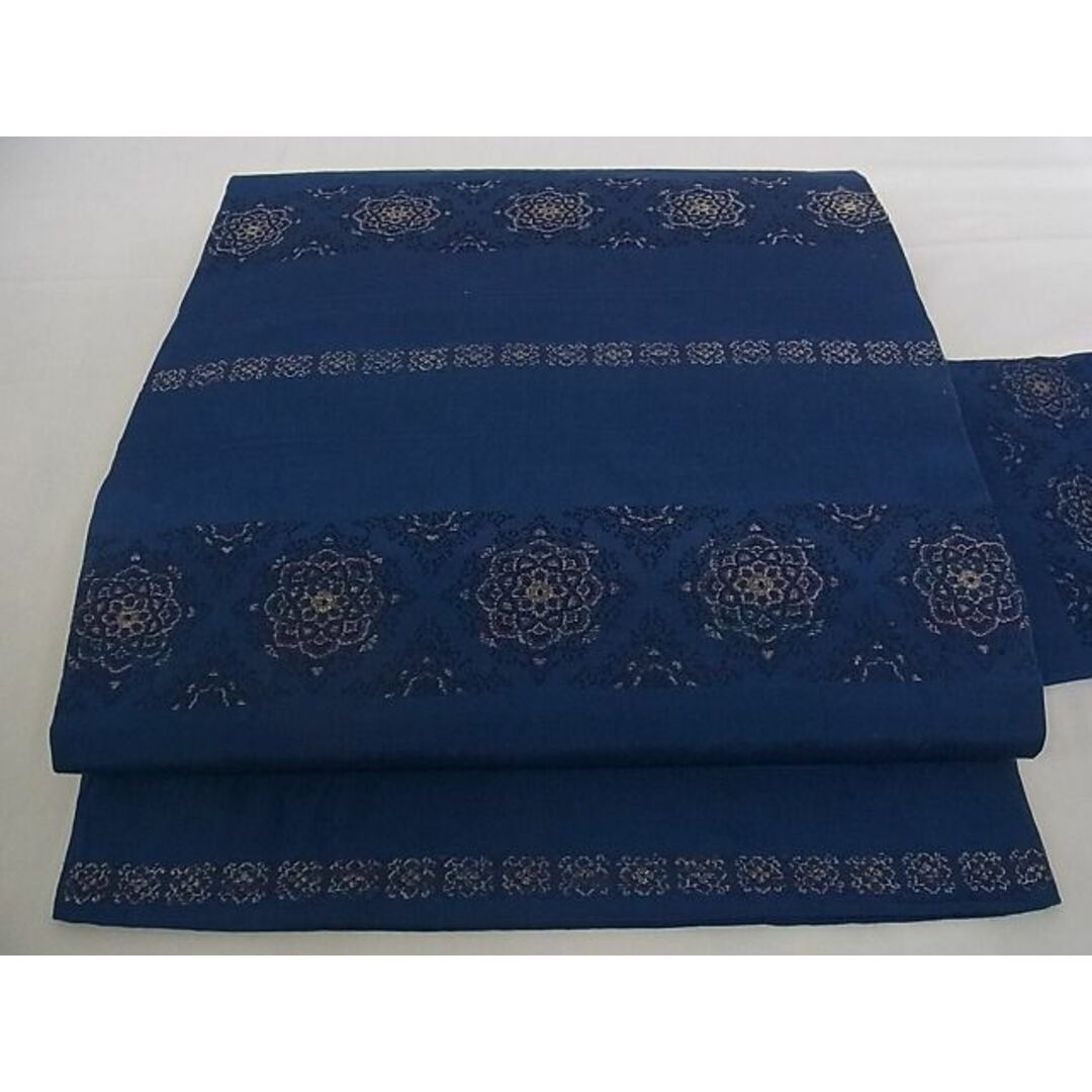 平和屋-こころ店□九寸名古屋帯 横段花文 金糸 正絹 逸品 A-pf5119の ...