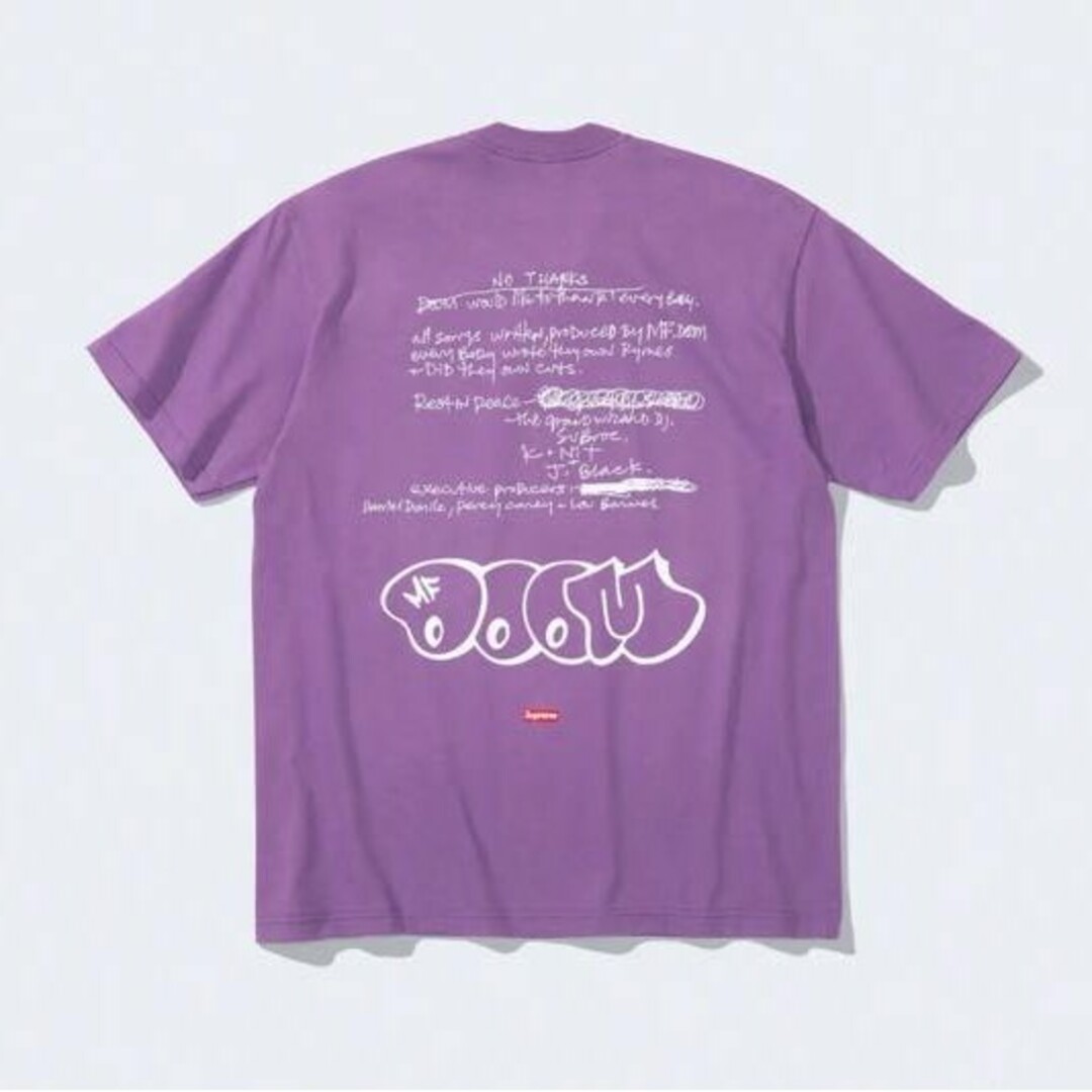 Supreme Mf Doom Tee "Dusty Purple" Tシャツ