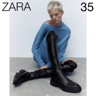 ザラ(ZARA)のZARAザラ ニーハイ ブーツ ロングブーツ(ブーツ)