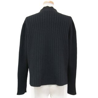 美品 フェラガモ Salvatore Ferragamo ウール100% 長袖 ニット カーディガン レディース 黒 ブラック sizeS Y02302