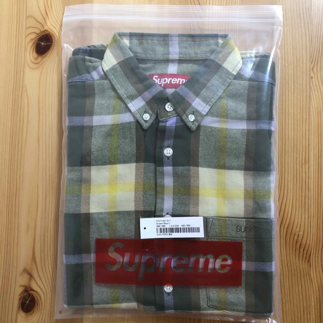 Supreme 23AW Plaid Flannel Shirt Green S