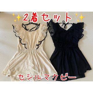 セシルマクビー(CECIL McBEE)の2着セット CECILMcBEE セシルマクビー ワンピース レース キュロット(ミニワンピース)