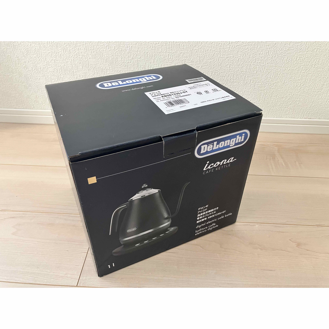 DeLonghi アイコナ 温度調節電気ケトル KBOE1230J-GY