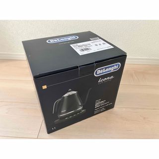 デロンギ(DeLonghi)のDeLonghi アイコナ 温度調節電気ケトル KBOE1230J-GY(電気ケトル)