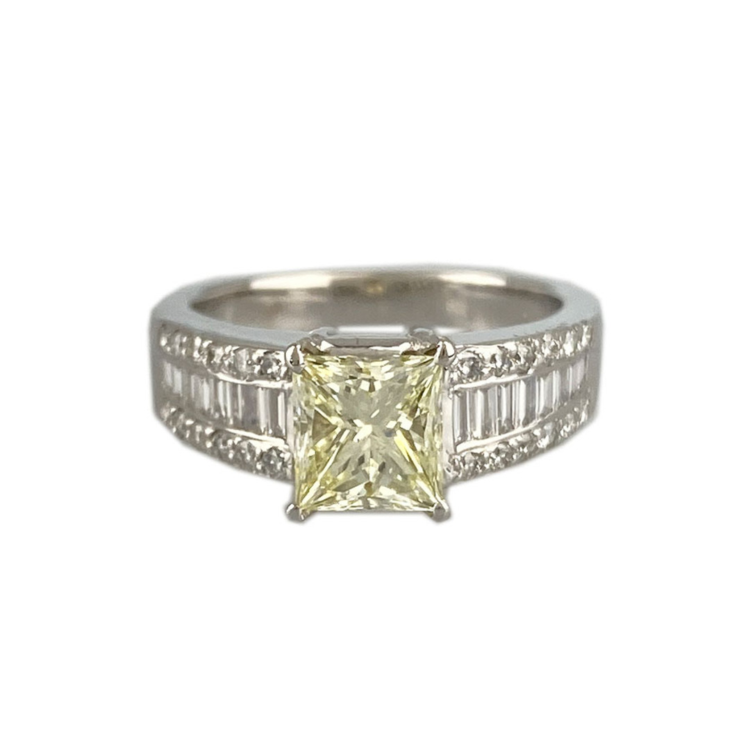 リング K18WG ダイヤモンド 1.556ct 13号(53) レディースのアクセサリー(リング(指輪))の商品写真