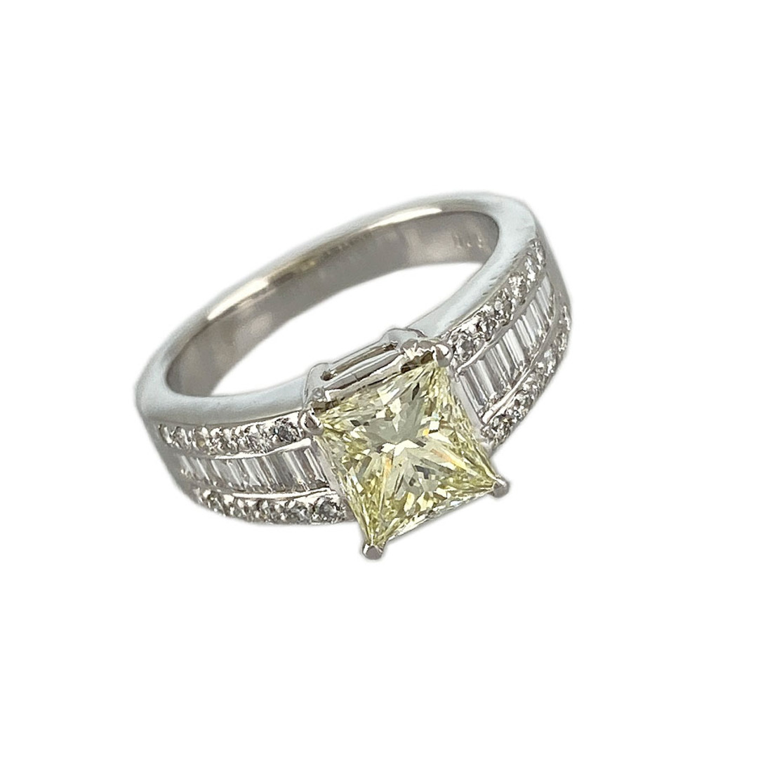 リング K18WG ダイヤモンド 1.556ct 13号(53) レディースのアクセサリー(リング(指輪))の商品写真
