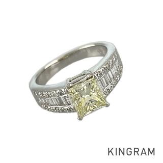 リング K18WG ダイヤモンド 1.556ct 13号(53)(リング(指輪))