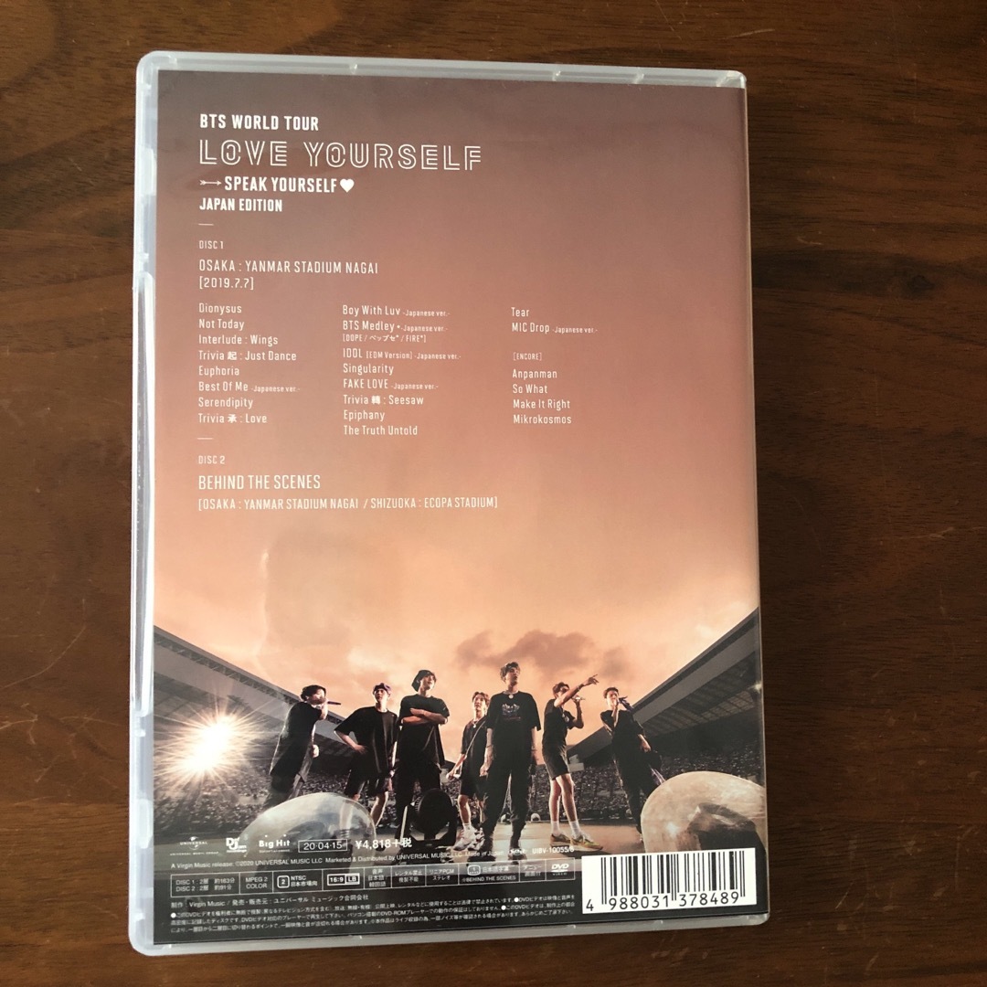 BTS　WORLD　TOUR‘LOVE　YOURSELF：SPEAK　YOURS エンタメ/ホビーのDVD/ブルーレイ(ミュージック)の商品写真