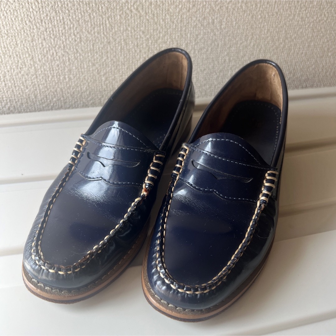 G.H.BASS ローファー weejuns レザー シューズ ブルー コンの通販 by