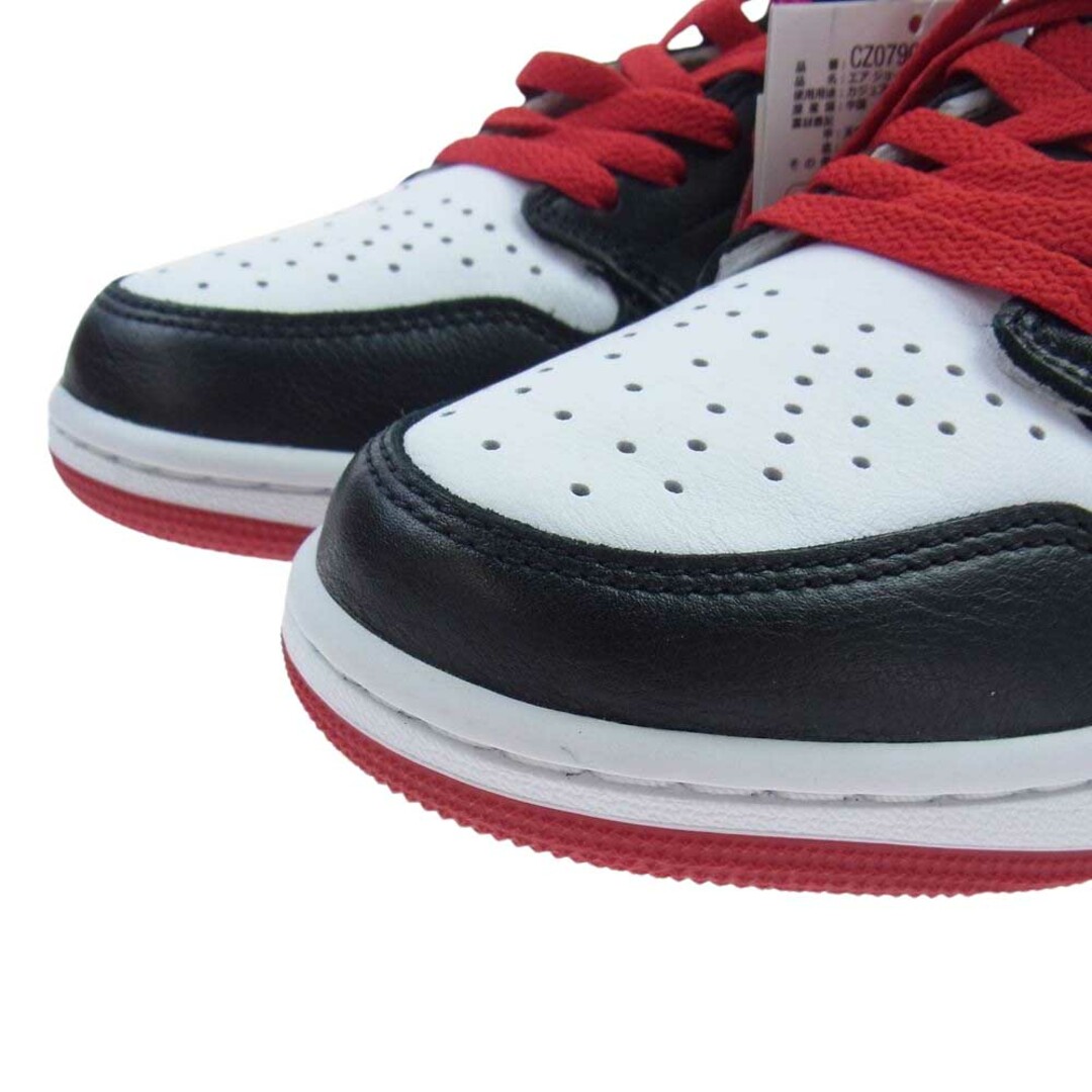 NIKE ナイキ スニーカー CZ0790-106 1 RETRO LOW OG BLACK TOE レトロ ロー ブラック トゥ ローカット スニーカー ホワイト系 レッド系【新古品】【未使用】