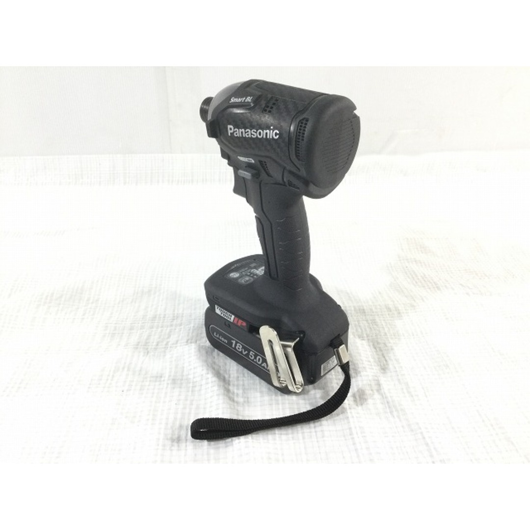 ☆未使用品☆Panasonic パナソニック 14.4V/18V 充電インパクトドライバー EZ76A1LJ2G-B 黒 バッテリー2個(5.0Ah)  充電器 ケース付 78745