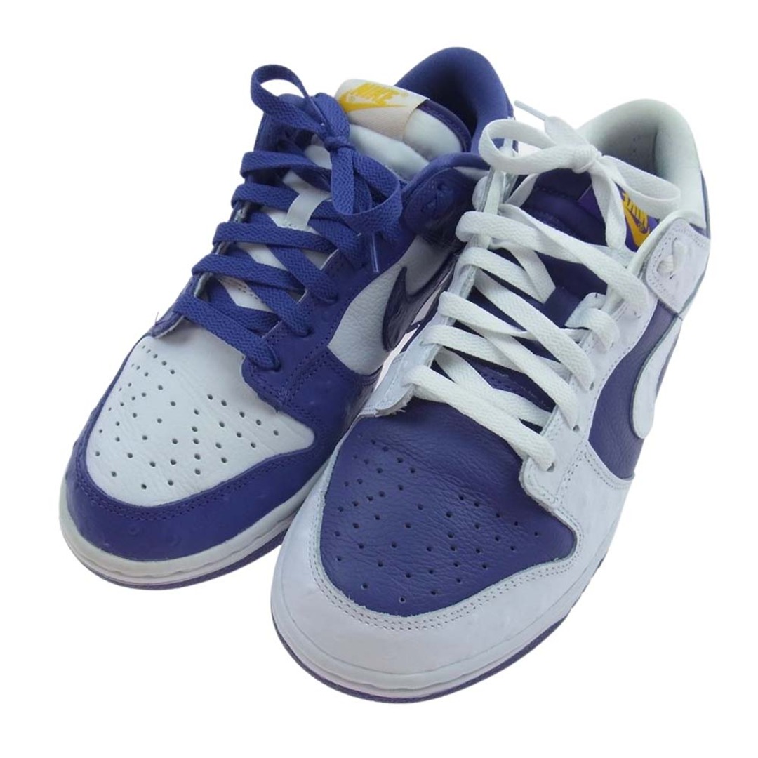 NIKE ナイキ スニーカー DJ4636-100 WMNS Dunk Low Made You Look ウィメンズ ダンク ロー メイド ユー  ルック スニーカー ホワイト系 パープル系 26cm【新古品】【未使用】【中古】