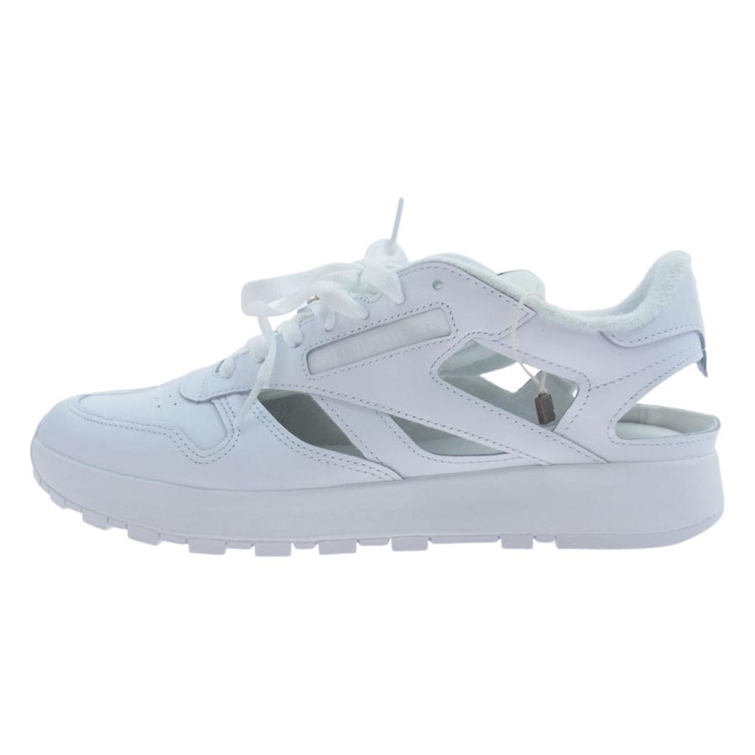 MAISON MARGIELA メゾンマルジェラ スニーカー GX5137 × Reebok リーボック Classic Leather DQ Shoes クラシックレザー シューズ 足袋 タビ スニーカー ホワイト ホワイト系 28cm【極上美品】