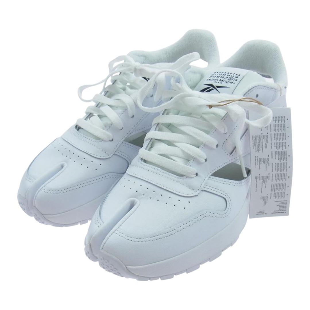 MAISON MARGIELA メゾンマルジェラ スニーカー GX5137 × Reebok リーボック Classic Leather DQ Shoes クラシックレザー シューズ 足袋 タビ スニーカー ホワイト ホワイト系 28cm【極上美品】 1