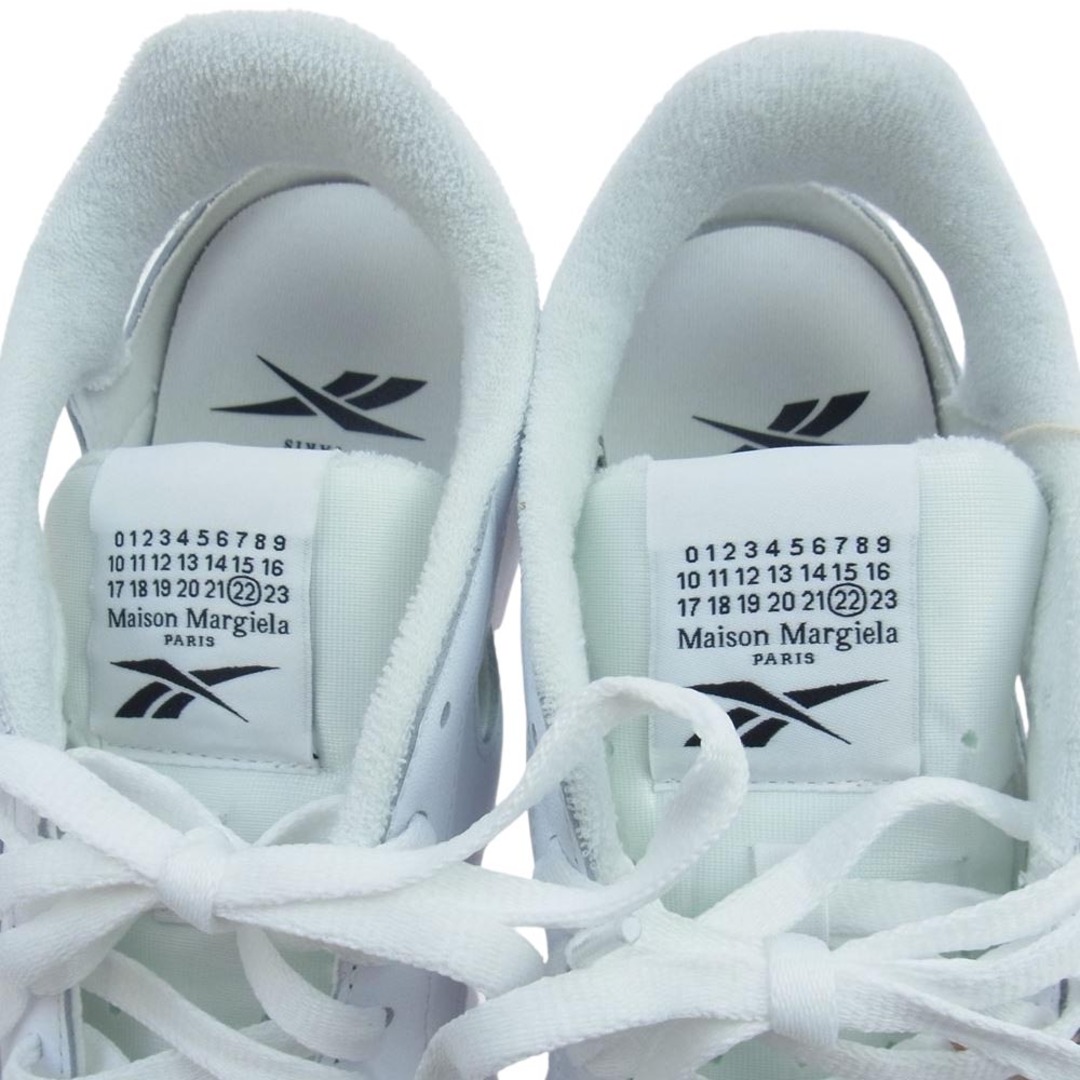 MAISON MARGIELA メゾンマルジェラ スニーカー GX5137 × Reebok リーボック Classic Leather DQ Shoes クラシックレザー シューズ 足袋 タビ スニーカー ホワイト ホワイト系 28cm【極上美品】 4