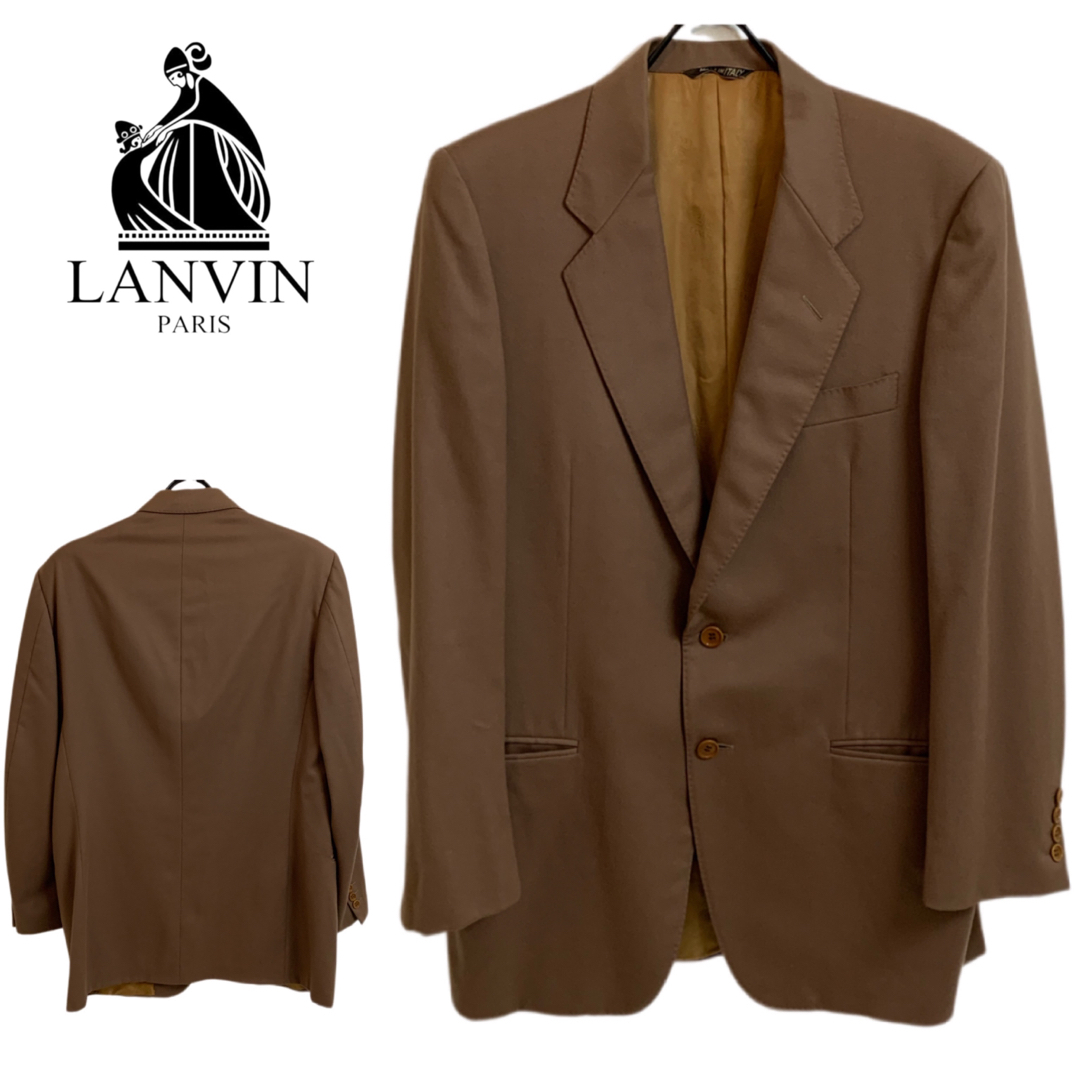 LANVIN PARIS VINTAGE ITALY製 カシミア混 ジャケット