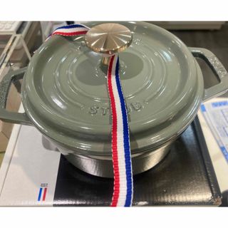 初回 真鍮ゴールドノブ 生涯保証付き ❤staub シフォンローズ❤