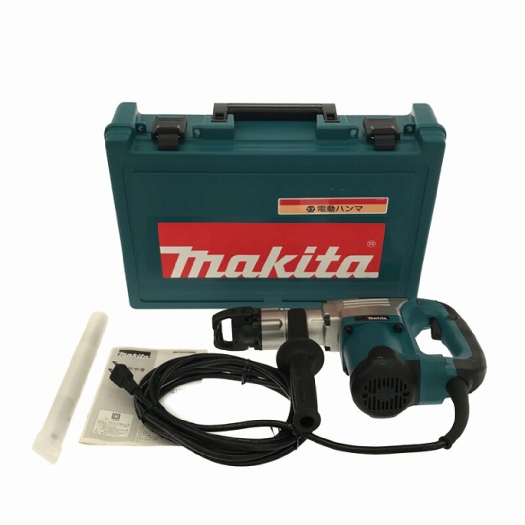 ☆美品☆ makita マキタ 100V 電動ハンマ HM0830 六角軸シャンク 電動ハツリ 電気ハンマー 斫り ケース付き 78229