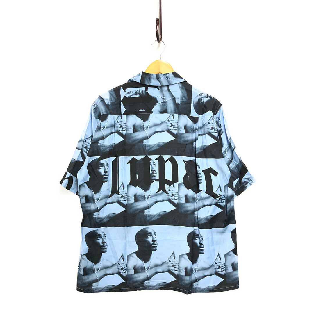 WACKO MARIA ワコマリア 23SS 2PAC HAWAIIAN SHIRT TYPE-2 アロハ ハワイアン 半袖シャツ ブルー サイズM 正規品 / 31886