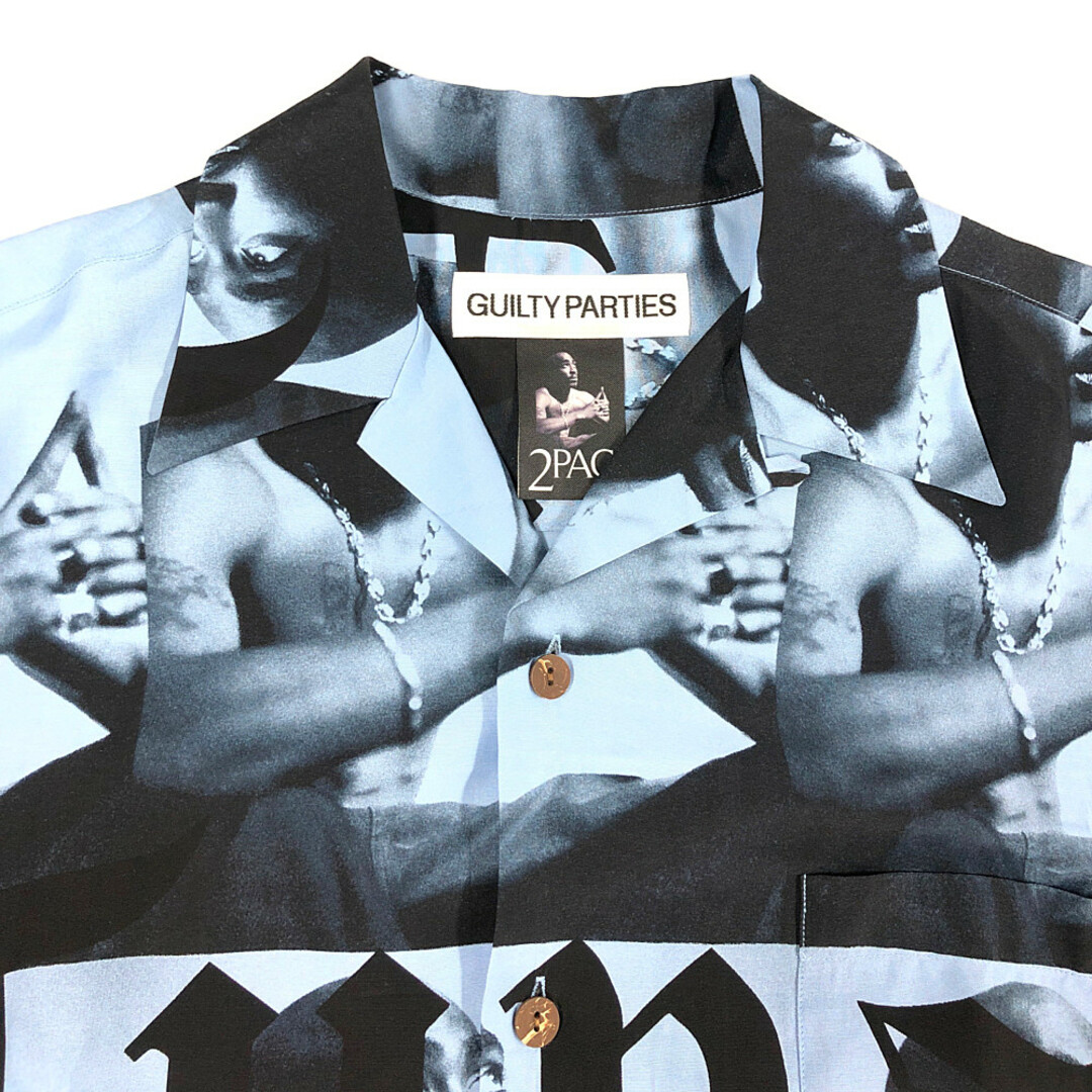 WACKO MARIA ワコマリア 23SS 2PAC HAWAIIAN SHIRT TYPE-2 アロハ ハワイアン 半袖シャツ ブルー サイズM 正規品 / 31886 2