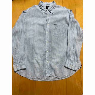 古着　OLD GAP リネンシャツ　XL オーバーサイズ　ゆるだぼ　春　夏(シャツ)