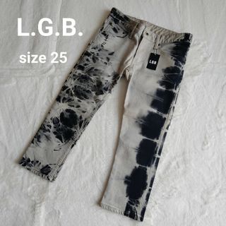 ルグランブルー(LGB)の【未使用タグ付】 L.G.B ルグランブルー クロップド デニム タイダイ 25(デニム/ジーンズ)