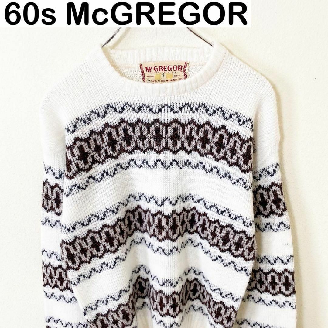 USA製 60s McGREGOR Vintage ニット 古着 ヴィンテージ-