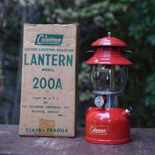 コールマン(Coleman)の1955年4月製造　コールマン200A イエローボーダー　ビンテージ ランタン(ライト/ランタン)