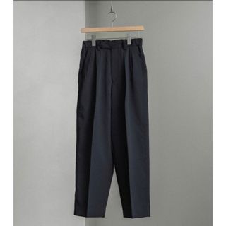 リドム(LIDNM)のWYM HI TWISTED GABA WIDE TUCK SLACKS(スラックス)