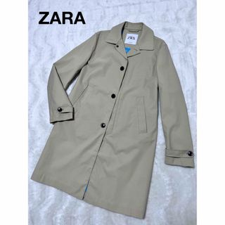 ZARA - ZARAトラベラーチェック柄ステンカラーコートの通販 by Mino's shop|ザラならラクマ