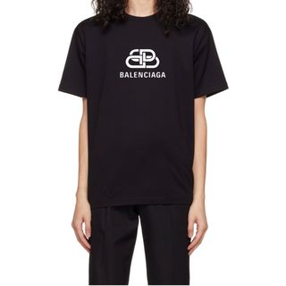 バレンシアガ  532675 TBV46 T-SHIRTプリントオーバーサイズタートルネックスウェット メンズ S